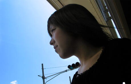 Svelte japanese youthful Kana in hot underwear sucking on rod 